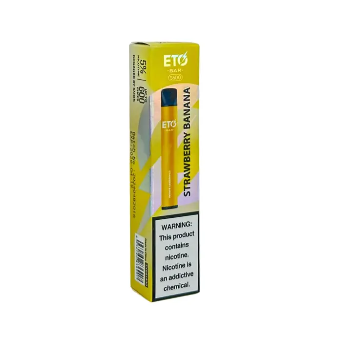 ETO BAR S600 PUFF STRAWBERRY BANANA 5% SALT NIC