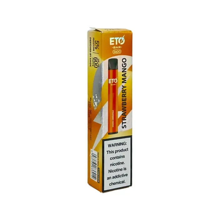 ETO BAR S600 PUFF STRAWBERRY MANGO 5% SALT NIC