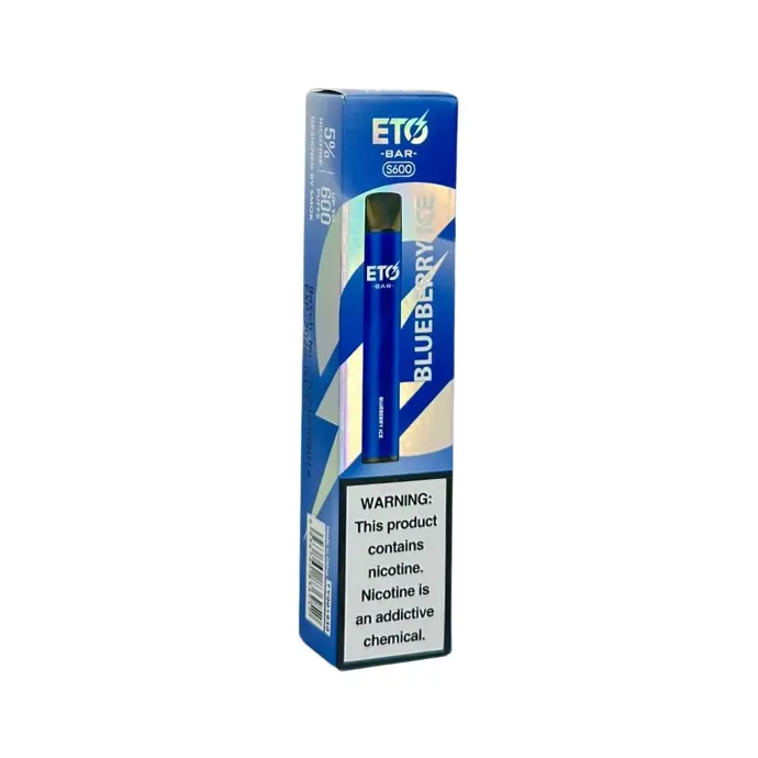 ETO BAR S600 PUFF BLUEBERRY ICE 5% SALT NIC