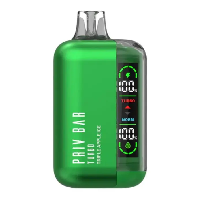 PRIV BAR 15000 PUFF TRIPLE APPLE ICE 5% SALT NIC