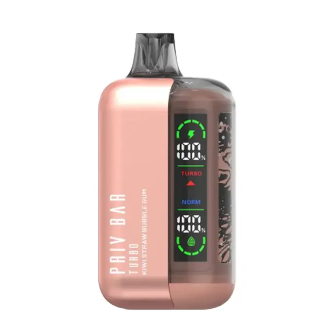 PRIV BAR 15000 PUFF KIWI STRAWBERRY BUBGUM 5% SALT NIC